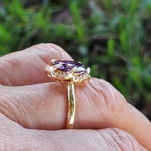 Jewelry - Amethyst and Diamonds size 7.5 /8 sparkling dazzle Jewelry - Amethyst and Diamonds size 7.5 /8 sparkling dazzle